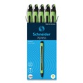 Pens | Schneider 190001 0.8 mm Xpress Fineliner Porous Point Stick Pen - Medium/Black Ink/Black/Green Barrel (10/Box) image number 0