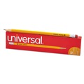 Pencils | Universal UNV55400 HB #2 Woodcase Pencil - Black Lead/Yellow Barrel (1-Dozen) image number 0