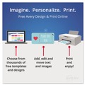 Labels | Avery 05915 3.5 in. x 11 in. Large Embossed Tent Card - Ivory (1 Card/Sheet, 50 Sheets/Pack) image number 4