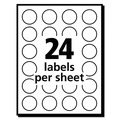 Labels | Avery 05462 0.75 in. Diameter Printable Self-Adhesive Removable Color-Coding Labels - Yellow (24/Sheet, 42 Sheets/Pack) image number 1
