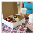 Food Trays, Containers, and Lids | SCT 1585 12 in. x 12 in. x 4 in. Paper Standard Bakery Boxes - White (100/Carton) image number 3