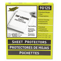 Sheet Protectors | C-Line 90125 8.5 in. x 11 in. 3-Hole Punched Top-Load Polypropylene Sheet Protectors - Clear (100/Box) image number 0