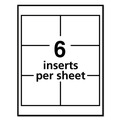 Back to School Sale | Avery 05392 3 in. x 4 in. Horizontal/Vertical Name Badge Insert Refills - White (300/Box) image number 3