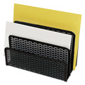 Desk Accessories & Office Organizers | Artistic ART20003 Urban Collection 6.5 in. x 3.25 in. x 5.5 in. 3 Sections DL to A6 Size Files Punched Metal Letter Sorter - Black image number 1