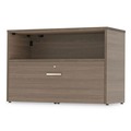 Office Desks & Workstations | Linea Italia LITUR604NW Urban 35.25 in. x 15.25 in. x 23.75 in. 36 in. Credenza Bottom Pedestal - Natural Walnut image number 0