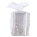 Bowls and Plates | Dart C2464BDL PresentaBowls Pro 8.5 in. x 8.5 in. x 0.5 in. Square Plastic Lids for 24 oz. to 32 oz. Bowls - Clear (252/Carton) image number 2