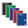Notebooks & Pads | Oxford 65581 11 in. x 8.5 in. Sheets 3-Hole Punch 5 Subject College Rule Coil-Lock Wirebound Notebook - Randomly Assorted Cover Color image number 0