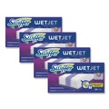 | Swiffer 08443 WetJet 11.3 in. x 5.4 in. System Cloth Refills - White (24-Piece/Box, 4 Boxes/Carton) image number 0
