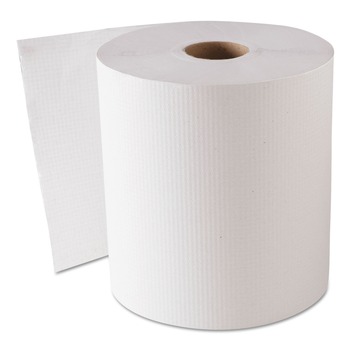 GEN GEN1820 8 in. x 800 ft. Hardwound Roll Towels - White (6 Rolls/Carton)