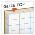 Notebooks & Pads | TOPS 33081 Quadrille Rule (8 sq-in.) 8.5 in. x 11 in. Quadrille Pads (50 Sheets/Pad) image number 3