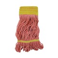 Just Launched | Boardwalk BWK501OR 5 in. Headband Cotton/Synthetic Fiber Super Loop Wet Mop Head - Small, Orange (12/Carton) image number 2