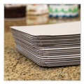 Food Trays, Containers, and Lids | SCT SCH 1154 19 in. x 14 in. x 0.31 in. Double Wall Pad Bakery Bright White Cake Pad - White (50/Carton) image number 2