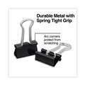 Binding Spines & Combs | Universal UNV10200 Binder Clips - Small, Black/Silver (1 Dozen) image number 2