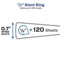 Binders | Avery 05233 3 Slant Rings 0.5 in. Capacity 11 in. x 8.5 in. Heavy-Duty Non Stick View Binder with DuraHinge - Black image number 1