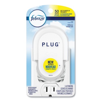  | Febreze 68232 2.5 in. x 3 in. x 4 in. PLUG Air Freshener Warmer - Off White (4/Carton)