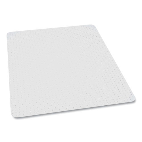 Office Chair Mats | ES Robbins 121821 36 x 44 EverLife Light Use Rectangular Chair Mat for Flat Pile Carpet - Clear image number 0
