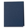 File Folders | Oxford 57455EE 11 in. x 8.5 in. 200-Sheet Capacity Poly Double Stuff Gusseted 2-Pocket Folder - Navy image number 3