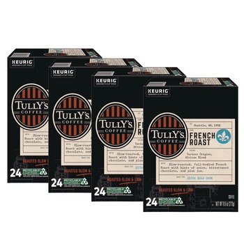 BEVERAGES AND DRINK MIXES | Tully's Coffee 5000373779 Coffee K-Cups - French Roast (96/Carton)