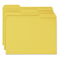 File Folders | Smead 12234 0.75 in. Expansion Reinforced 1/3-Cut Top Tab Colored File Folders - Letter Size/Goldenrod (100/Box) image number 2