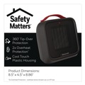 Office & Office Supplies | Honeywell HCE210B UberHeat 5 Ceramic Heater 4.5 x 4.5 x 8.86 Black image number 5