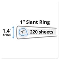 Just Launched | Avery 05304 3 Slant Rings 1 in. Capacity 11 in. x 8.5 in. Heavy-Duty Non Stick View Binder with DuraHinge - White image number 4