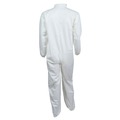 Safety & First Aid | Ansell KCC44312 A40 Coveralls with Zipper Front and Elastic Wrists and Ankles - Medium/White (25/Carton) image number 2
