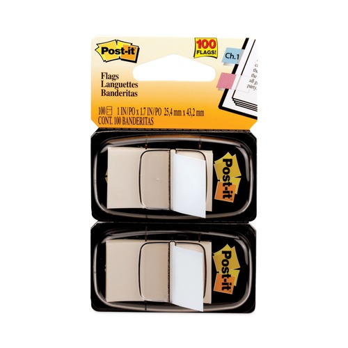 Page Flags | Post-it Flags 680-WE2 Standard Page Flags in Dispenser - White (100/Pack) image number 0