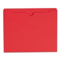 File Jackets & Sleeves | Smead 75509 Straight Tab Colored File Jackets with Reinforced Double-Ply Tab - Letter, Red (100/Box) image number 1