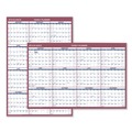 Bulletin Boards | AT-A-GLANCE PM212-28 12-Month (Jan to Dec): 2026 24 in. x 36 in. Vertical/Horizontal Wall Calendar - White/Blue/Red Sheets image number 0