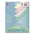 Cover & Cardstock | Pacon P101058 8.5 x 11 20 lb Bond Weight Array Colored Bond Paper - Assorted Pastel Colors (500-Sheets/Ream) image number 0