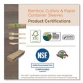 Cutlery | World Centric SP-BB-67 6.7 in. Bamboo Cutlery Spoon - Natural (2000/Carton) image number 2