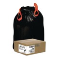 Trash Bags | Draw 'n Tie 1518607 Drawstring 33 Gallon 1.2 mil 33.5 in. x 38 in. Heavy-Duty Trash Bags - Black (150/Box) image number 0
