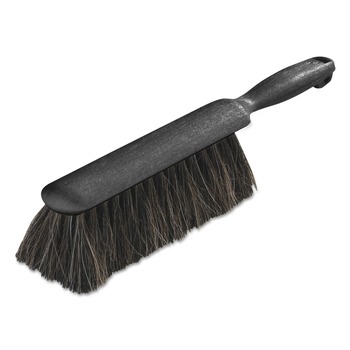 CLEANING AND SANITATION | Carlisle 3622503 8 in. Horsehair Blend Bristles Counter/Radiator Brush - Black