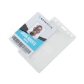 Label & Badge Holders | Advantus 76076 2.5 in. x 4.13 in. Vertical Two-Card Rigid Badge Holders - Frosted (25/Box) image number 2