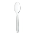 Cutlery | SOLO HSWTX-0007 Impress Heavyweight Full-Length Polystyrene Cutlery Spoon - White (100/Box) image number 0