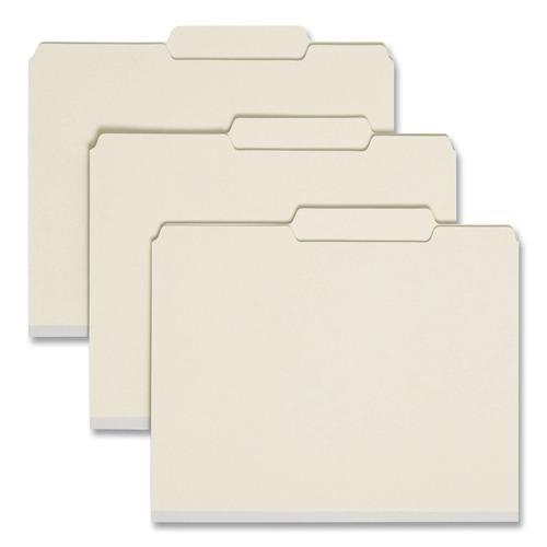 File Folders | Smead 14980 Recycled Pressboard Folders with 2/5-Cut Tab - Letter, Gray-Green (25/Box) image number 0