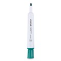 Washable Markers | Universal UNV43654 Broad Chisel Tip Dry Erase Marker - Green (1 Dozen) image number 2