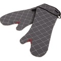Food Service | San Jamar 800FG17-BK 17 in. WebGuard Plus Fabric Bestguard Oven Mitt - Black (1-Pair) image number 0
