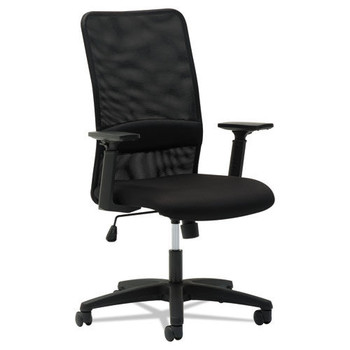  | OIF OIFSM4117 225 lbs. Capacity 16 - 20.5 in. Seat Height Mesh High-Back Chair - Black