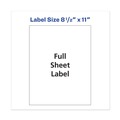 Labels | Avery 05353 8.5 in. x 11 in. Copier Mailing Labels - White (100/Box) image number 4