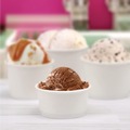 Food Trays, Containers, and Lids | SOLO VS606X-02050 3.83 in. x 1.99 in. 6 oz. Double Poly Paper Food Container - White (1000/Carton) image number 4
