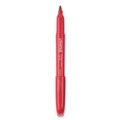 Permanent Markers | Universal UNV07072 Fine Bullet Tip Pen-Style Permanent Marker - Red (1 Dozen) image number 2