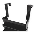 Desk Shelves | Deflecto 391404 Break-Resistant Plastic Partition Brackets for 2.63 to 4.13 Wide Partition Walls - Black (2/Set) image number 1