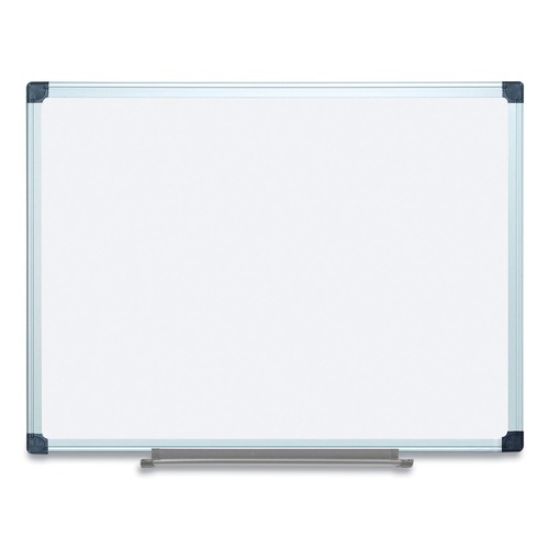 White Boards | MasterVision CR0801170MV 36 in. x 48 in. Porcelain Value Dry Erase Board - White Surface/Satin Aluminum Frame image number 0