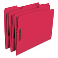 File Folders | Smead 12740 0.75 in. Expansion Top Tab Colored 2-Fastener Folders - Letter Size/Red Exterior (50/Box) image number 1