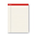 Notebooks & Pads | Universal UNV35882 50-Sheet 8.5 in. x 11 in. Colored Perforated Writing Pads - Wide/Legal Rule, Ivory (1 Dozen) image number 2