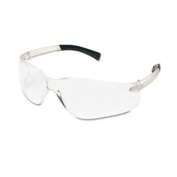 MCR Safety BK110 BearKat Wraparound Safety Glasses - Black Frame/Clear Lens (12/Box)