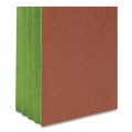 File Folders | Smead 73680 3.5 in. Expansion Drop-Front End Tab File Pockets - Redrope/Green/Letter Size (10/Box) image number 3