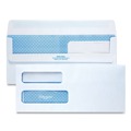 Envelopes & Mailers | Quality Park QUA24559 4.13 in. x 9.5 in. #10 Commercial Flap Redi-Seal Adhesive Closure Double Window Redi-Seal Security-Tinted Envelope - White (500/Box) image number 6