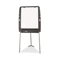 Easels | Iceberg 30227 35 in. x 30 in. Ingenuity Portable Flipchart Easel with Dry Erase Surface - White Surface/Charcoal Gray Frame image number 0